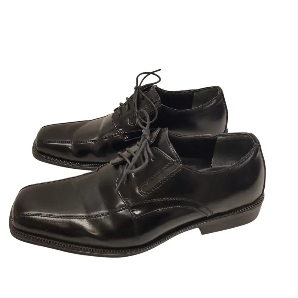 Alfani Men's Square Toe Derby Black Dress Shoe Size 10